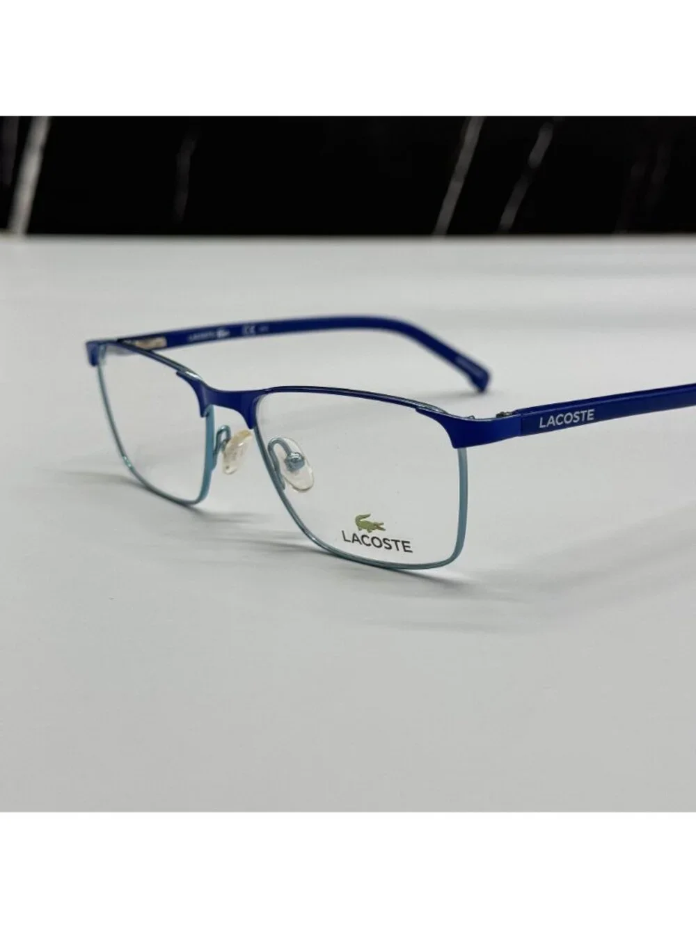 Lacoste Eyeglasses Kid L3106 424 Square Blue Metal NEW